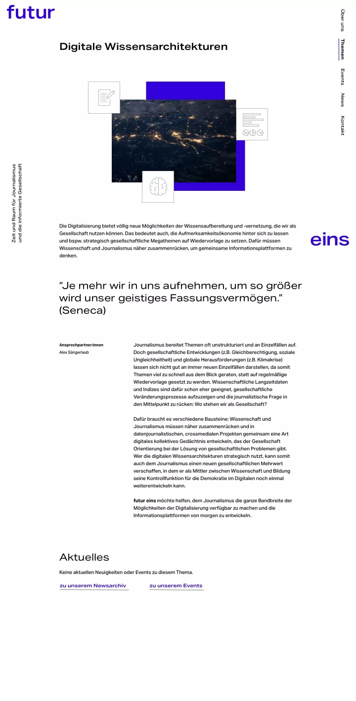 Webseite von \