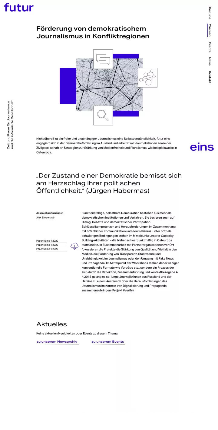 Webseite von \