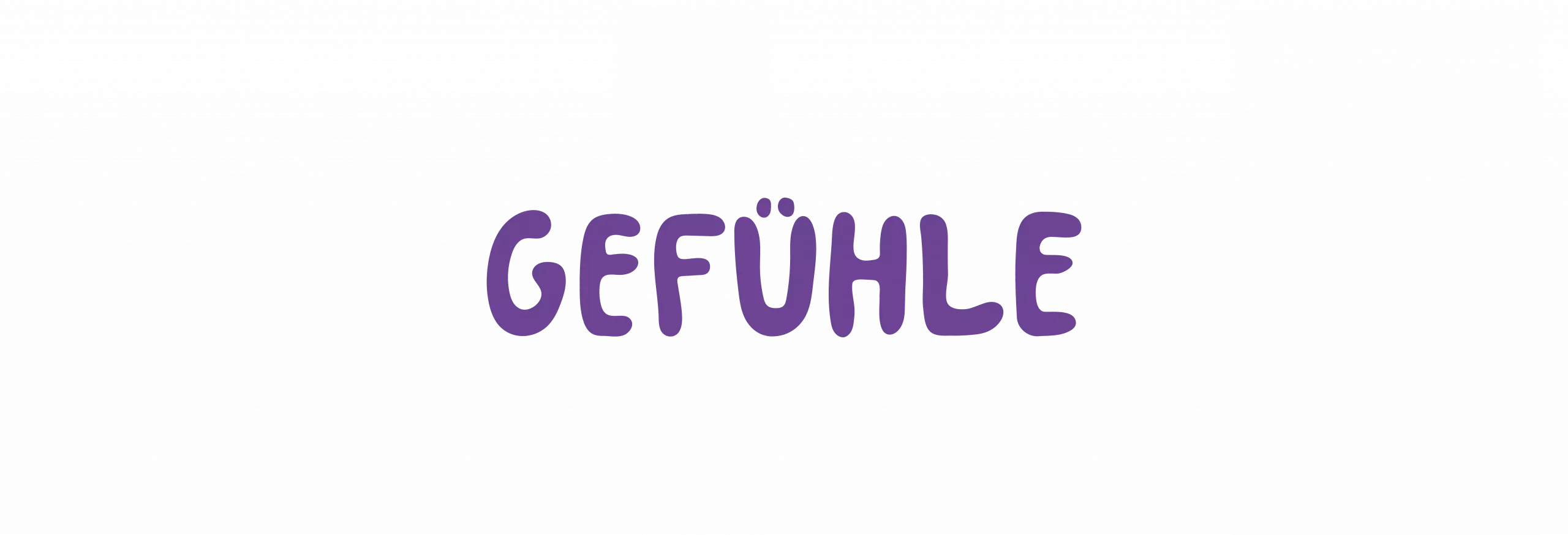 Schriftzug in lilafarbener, „Hey You“-Schrift mit dem Text \