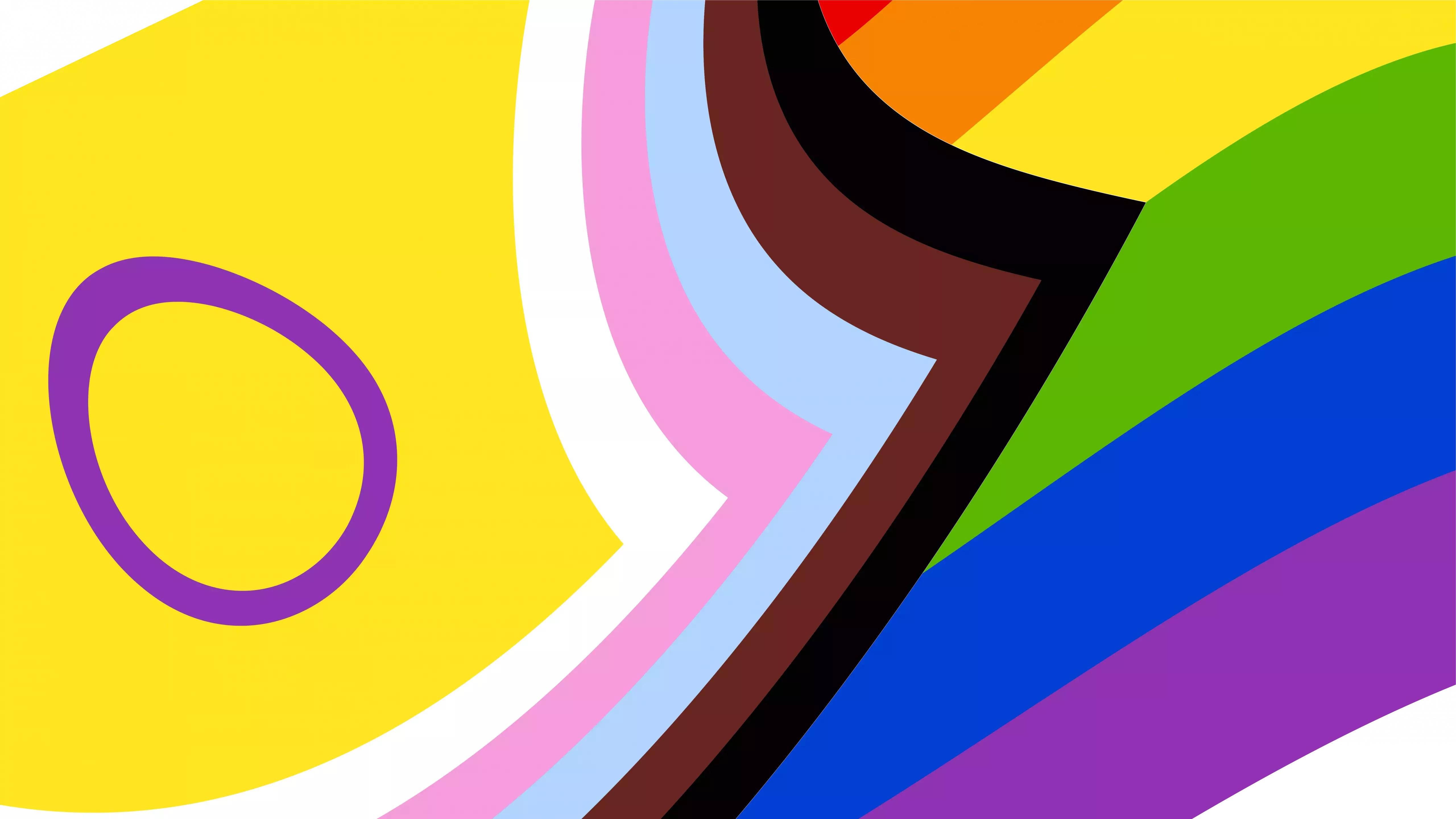 Illustration of a melted Progress flag